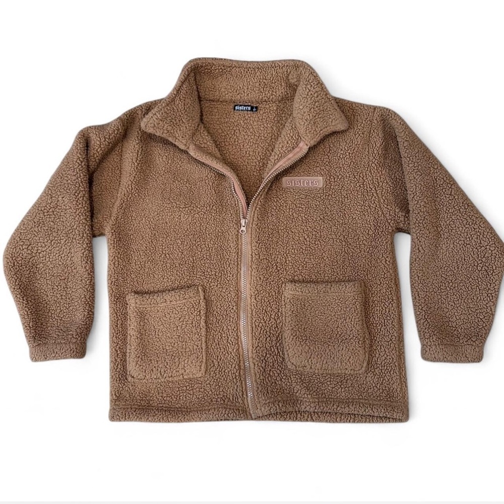 ‘Cafe Collection’ Sherpa Jacket in Pumpkin Spice